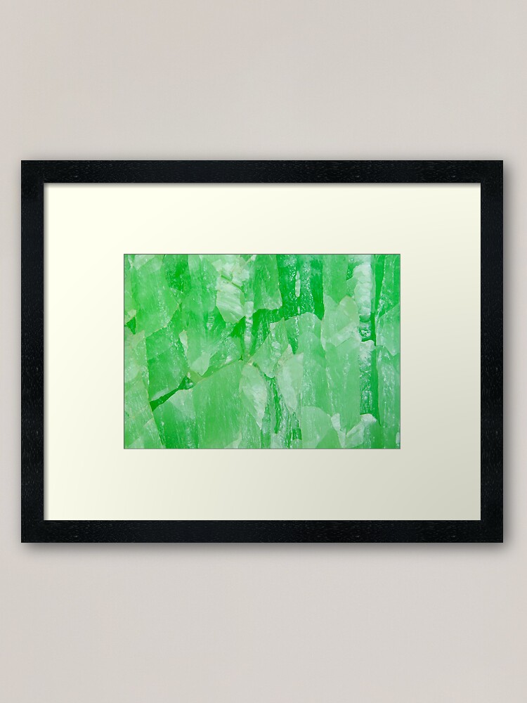 "Jade Stone Texture Prints & Posters" Framed Art Print by random