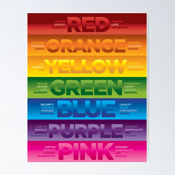 Item preview, Color Meanings – The Power and Symbolism of Colors designed and sold by rofocreative.