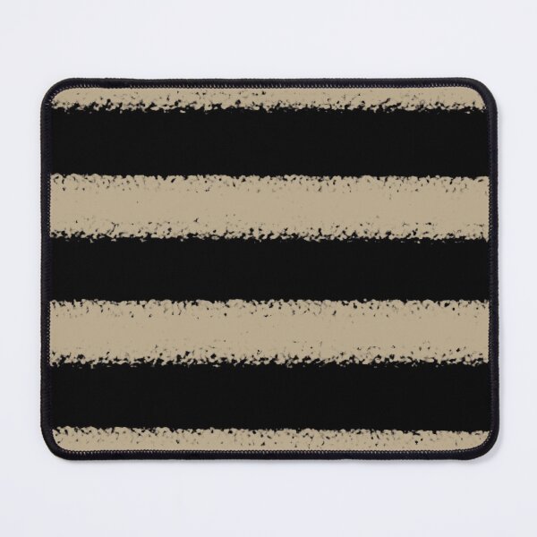 Item preview, Black and Tan Horizontal Stripe Pattern Pairs DE 2022 Trending Color Bamboo Screen DE6193 designed and sold by ColorOfTheYears.