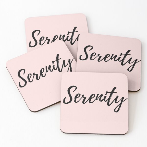 Item preview, Serenity - Word with Pink Background designed and sold by ActionFocus.