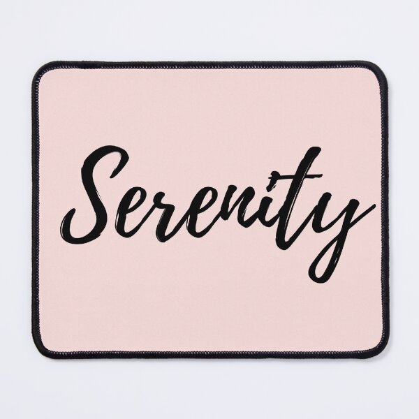 Item preview, Serenity - Word with Pink Background designed and sold by ActionFocus.