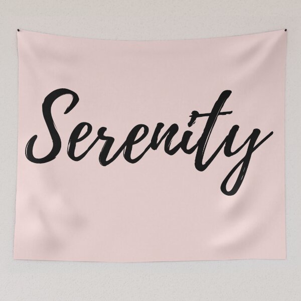 Item preview, Serenity - Word with Pink Background designed and sold by ActionFocus.