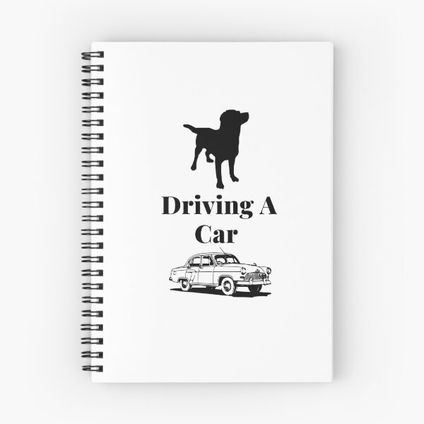 Item preview, Dog driving a car - black dog on a basic white T-shirt designed and sold by Issa ★★★★★.