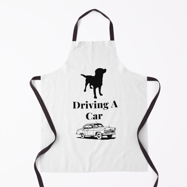 Item preview, Dog driving a car - black dog on a basic white T-shirt designed and sold by Issa ★★★★★.