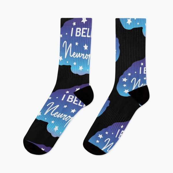 Item preview, I Believe in Neuroplasticity | Black | Blue Pink Gradient designed and sold by Wintre2.