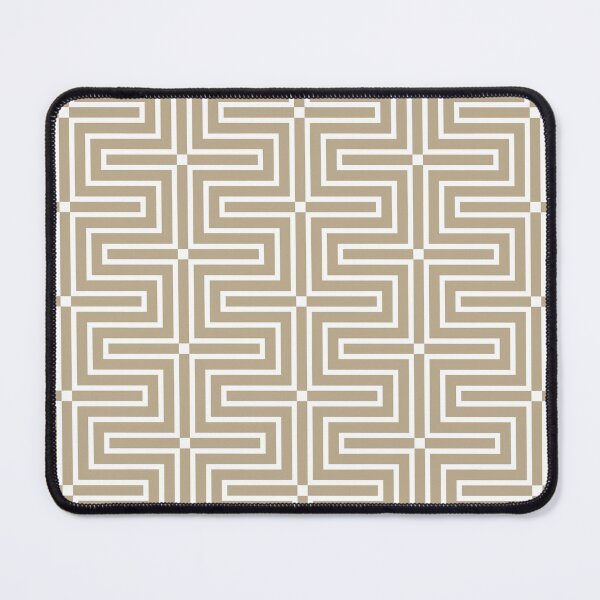Item preview, Tan and White Tessellation Line Pattern 3 Pairs DE 2022 Trending Color Bamboo Screen DE6193 designed and sold by ColorOfTheYears.