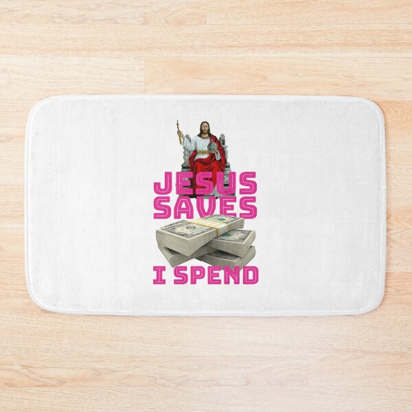 Item preview, Jesus saves I spend - Jesus lover - Jesus christ designed and sold by crazycollective.
