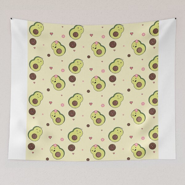 Item preview, Family Avocado Kawaii Pattern designed and sold by istoriadesign.