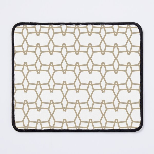 Item preview, Tan and White Tessellation Line Pattern 9 Pairs DE 2022 Trending Color Bamboo Screen DE6193 designed and sold by ColorOfTheYears.