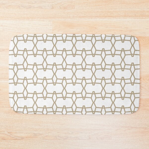 Item preview, Tan and White Tessellation Line Pattern 9 Pairs DE 2022 Trending Color Bamboo Screen DE6193 designed and sold by ColorOfTheYears.