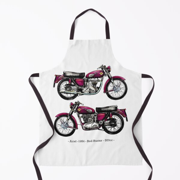 Item preview, Classic Motorbike - Red Hunter, Illustrated Tribute designed and sold by FoleyPottery.