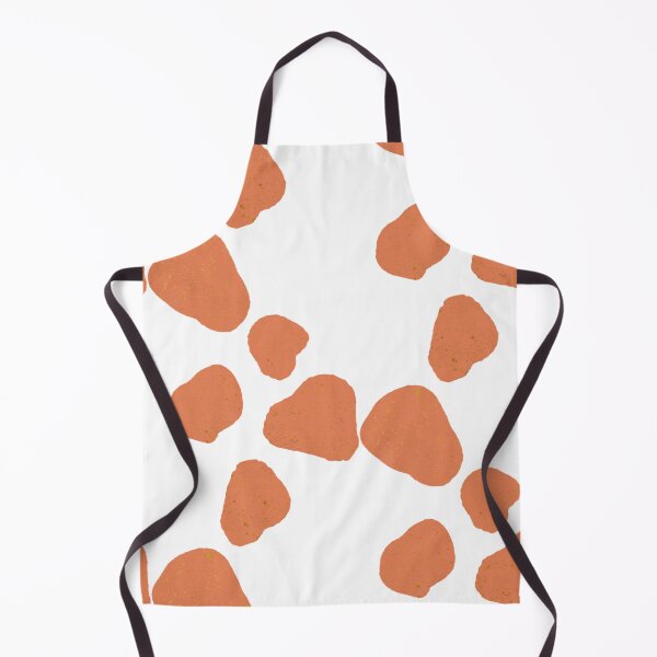 Item preview, Boho texture abstract shape giraffe spots -- orange with gold speckles designed and sold by MagicStrawberry.