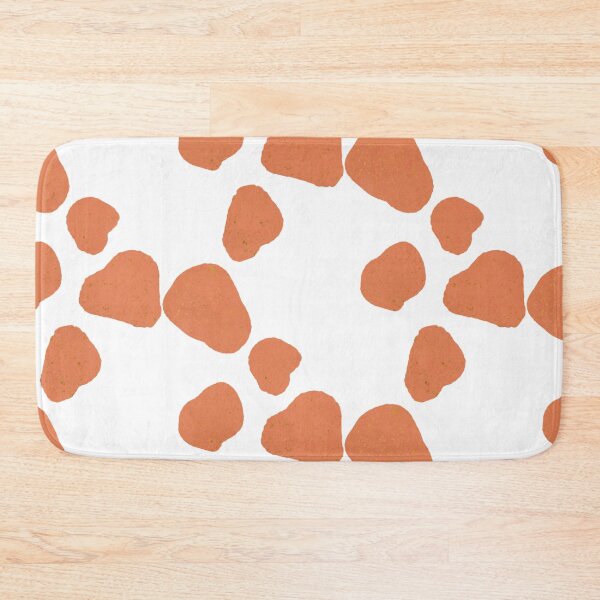 Item preview, Boho texture abstract shape giraffe spots -- orange with gold speckles designed and sold by MagicStrawberry.