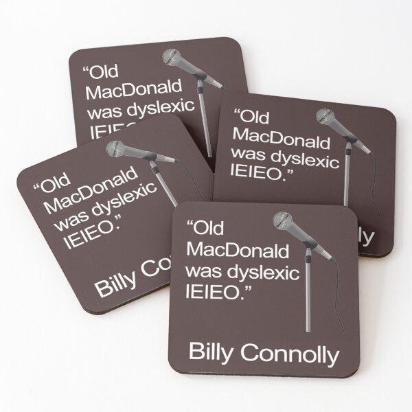 Item preview, Billy Connolly Dyslexia MacDonald Joke   designed and sold by WoodArkCo.