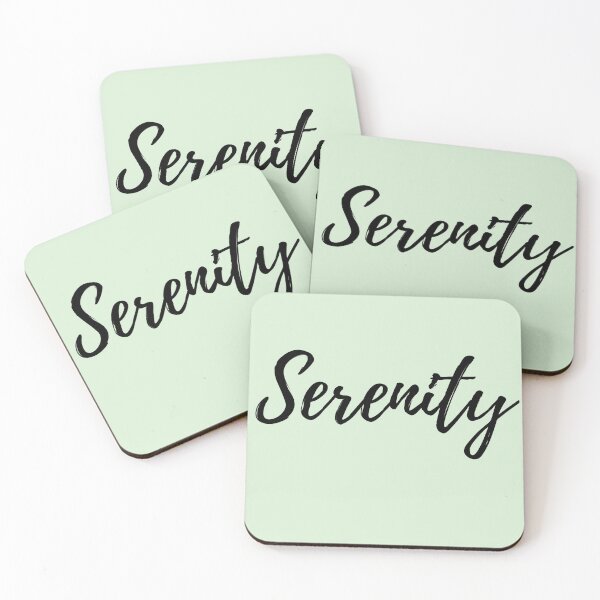 Item preview, Serenity - Word with Mint Green Background designed and sold by ActionFocus.