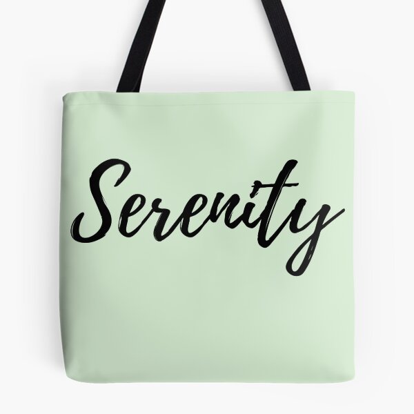 Item preview, Serenity - Word with Mint Green Background designed and sold by ActionFocus.