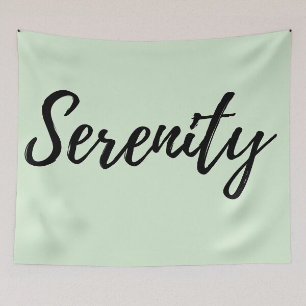 Item preview, Serenity - Word with Mint Green Background designed and sold by ActionFocus.