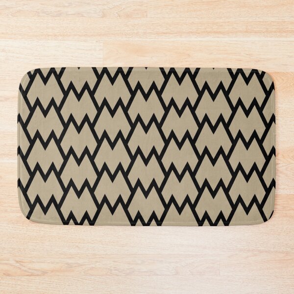 Item preview, Black and Tan Tessellation Line Pattern 18 Pairs DE 2022 Trending Color Bamboo Screen DE6193 designed and sold by ColorOfTheYears.