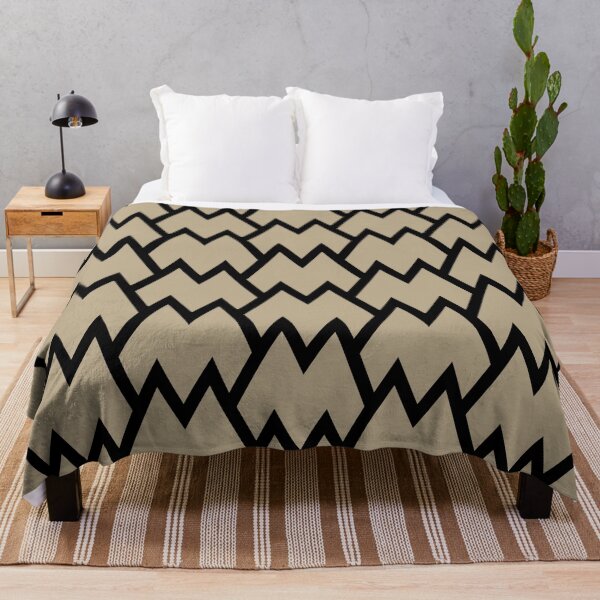 Item preview, Black and Tan Tessellation Line Pattern 18 Pairs DE 2022 Trending Color Bamboo Screen DE6193 designed and sold by ColorOfTheYears.