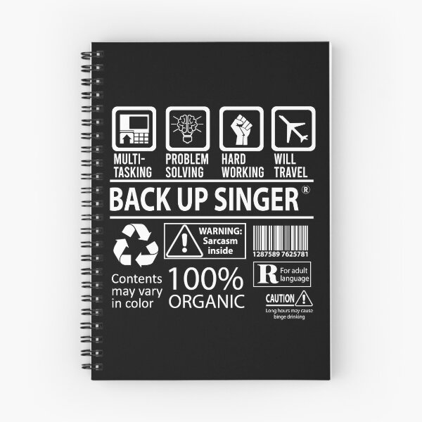 Item preview, Back Up Singer T Shirt - MultiTasking Certified Job Gift Item Tee designed and sold by andahanson.