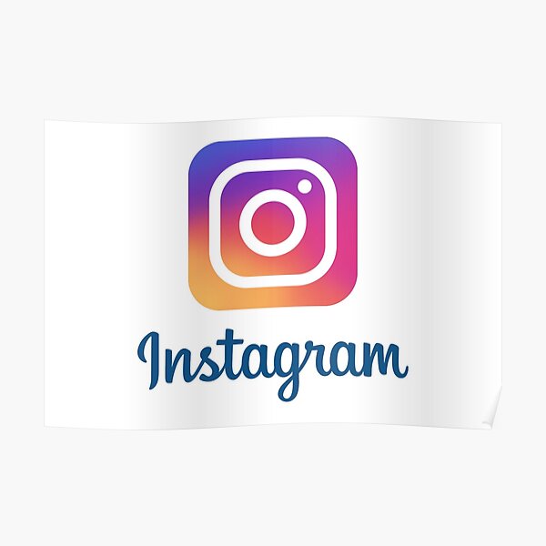 Instagram Logo Posters Redbubble