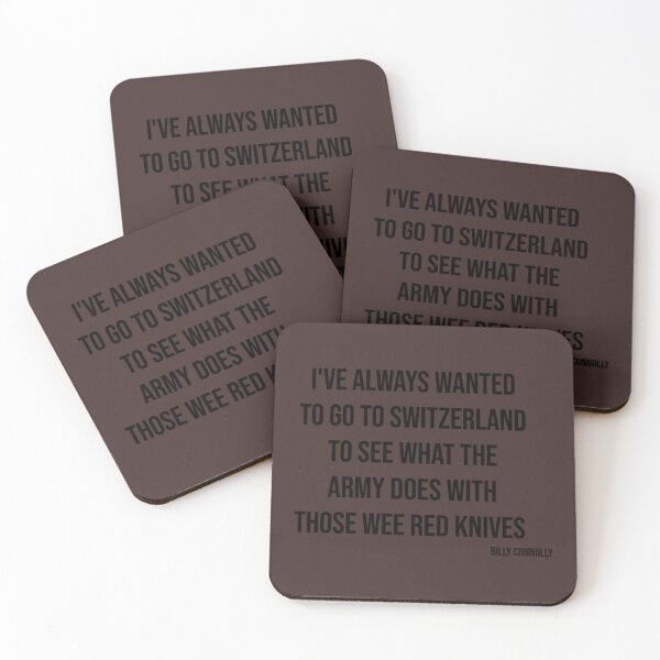 Item preview, Billy Connolly Quote - Wee Red Knives   designed and sold by WoodArkCo.