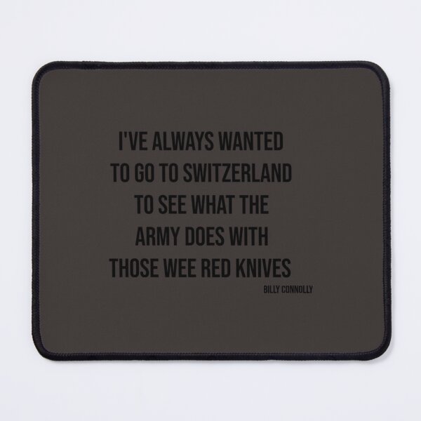 Item preview, Billy Connolly Quote - Wee Red Knives   designed and sold by WoodArkCo.