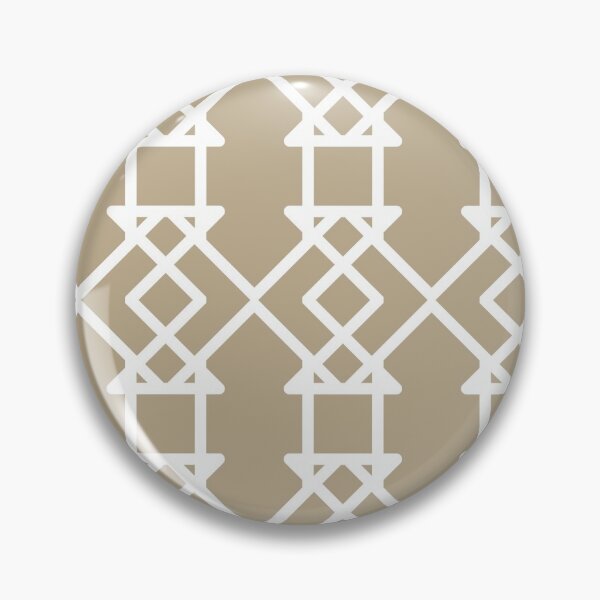 Item preview, Tan and White Tessellation Line Pattern 27 Pairs DE 2022 Trending Color Bamboo Screen DE6193 designed and sold by ColorOfTheYears.