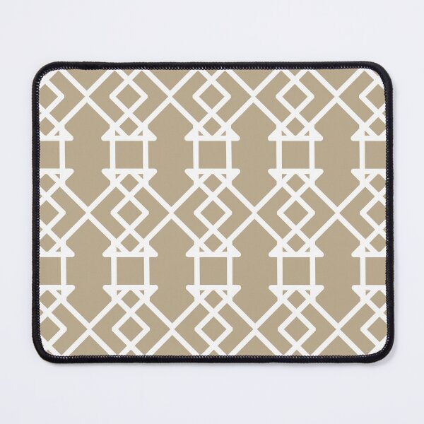 Item preview, Tan and White Tessellation Line Pattern 27 Pairs DE 2022 Trending Color Bamboo Screen DE6193 designed and sold by ColorOfTheYears.