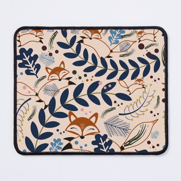 Item preview, Floral print. Nature, plants and foxes. designed and sold by Julio2701.
