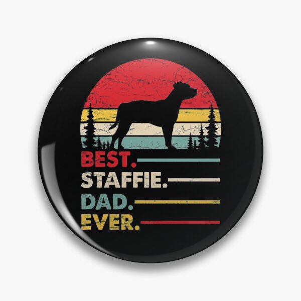 Item preview, Vintage Best Staffordshire Bull Staffie Dad Ever designed and sold by rafaeltto.