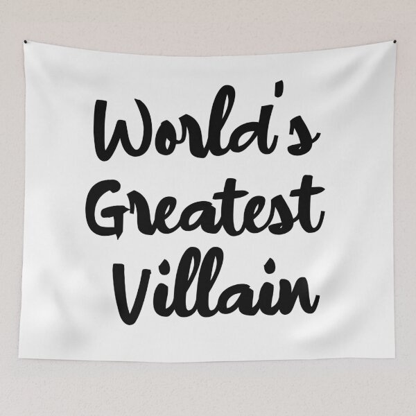 Item preview, World's Greatest Villain - Black on White designed and sold by Saanis.