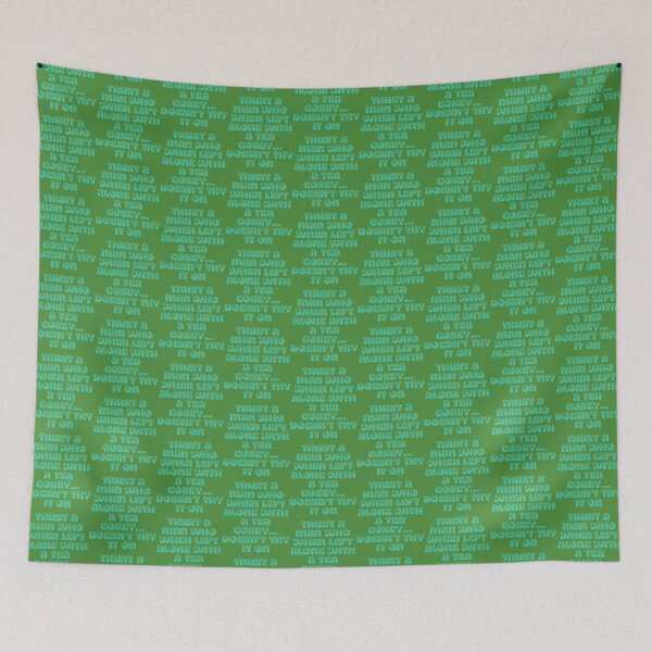 Item preview, Never Trust A Man Who When Left Alone With A Tea Cosey     designed and sold by WoodArkCo.