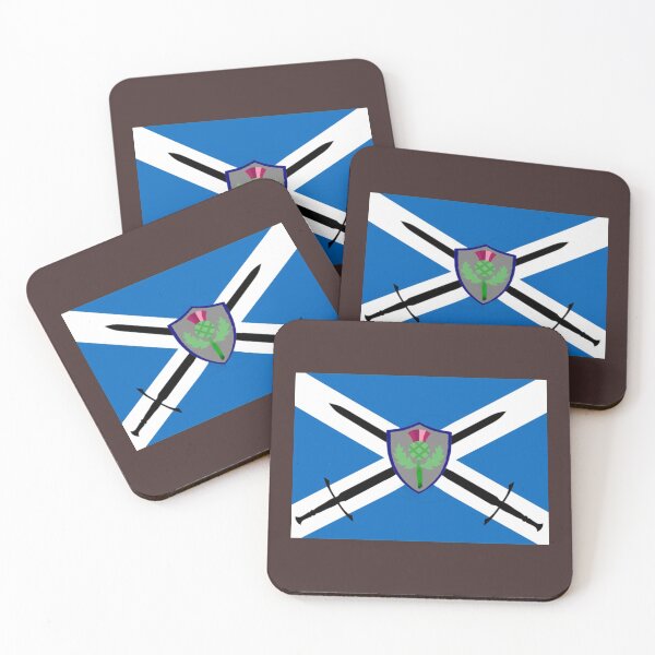 Item preview, Scottish Saltire Swords _amp_ Thistle Flag Premium Scoop  designed and sold by WoodArkCo.
