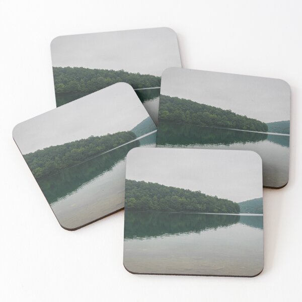 Item preview, A reflection of a woodland forest on Lake Kozjak at Plitvice Lakes, Unesco World Heritage Site, Croatia designed and sold by SnapTPhotograph.