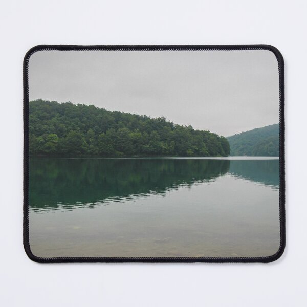 Item preview, A reflection of a woodland forest on Lake Kozjak at Plitvice Lakes, Unesco World Heritage Site, Croatia designed and sold by SnapTPhotograph.
