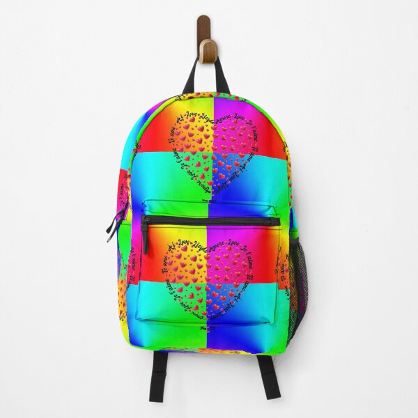 Item preview, Colorful Rainbow, Psychedelic Love, Liefde, Je t’aime, Te Amo, ài, Amore - Love in different languages designed and sold by KeshaEls.