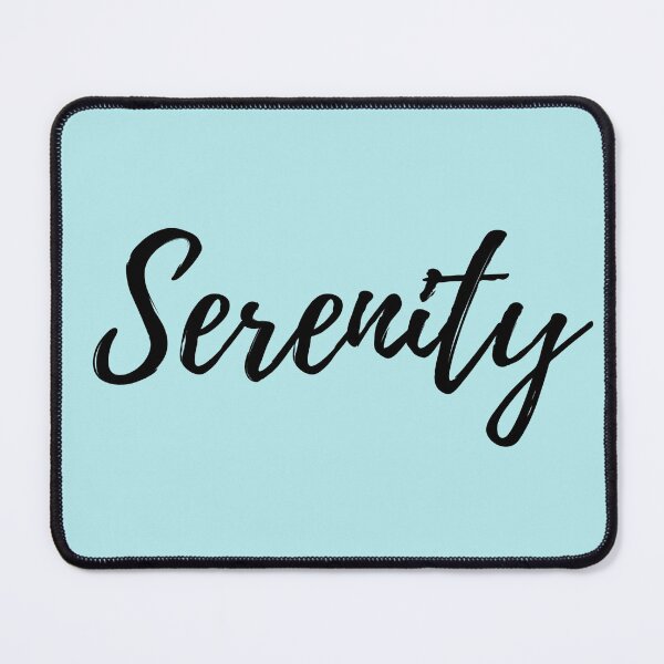 Item preview, Serenity - Word with Light Blue Background designed and sold by ActionFocus.