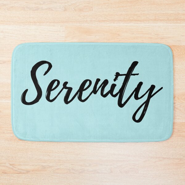 Item preview, Serenity - Word with Light Blue Background designed and sold by ActionFocus.