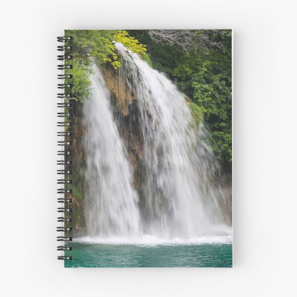 Item preview, A waterfall flowing into a lake at Plitvice Lakes, Unesco World Heritage Site, Croatia designed and sold by SnapTPhotograph.