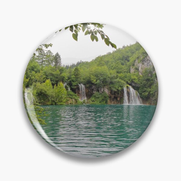 Item preview, A series of waterfalls flowing into a lake at Plitvice Lakes, UNESCO World Heritage Site, Croatia designed and sold by SnapTPhotograph.