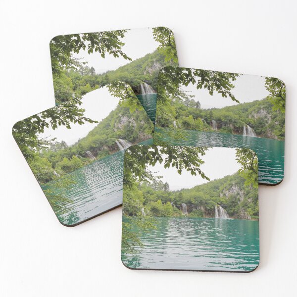 Item preview, A series of waterfalls flowing into a lake at Plitvice Lakes, UNESCO World Heritage Site, Croatia designed and sold by SnapTPhotograph.