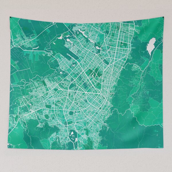 Item preview, Bogota City Map of Colombia - Watercolor designed and sold by deMAP.