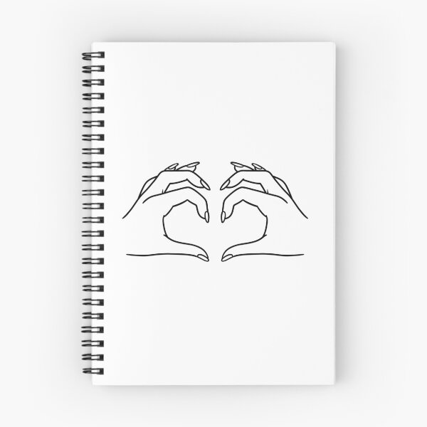 Item preview, Heart hands in black designed and sold by Thingamabobbidi.