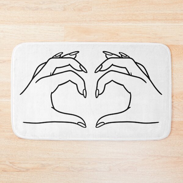 Item preview, Heart hands in black designed and sold by Thingamabobbidi.