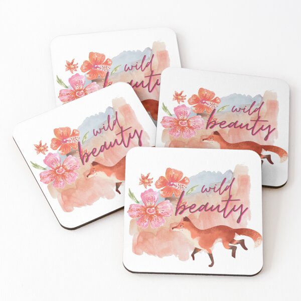 Item preview, Wild Beauty Watercolour Fox and Flowers designed and sold by LoveofDog.