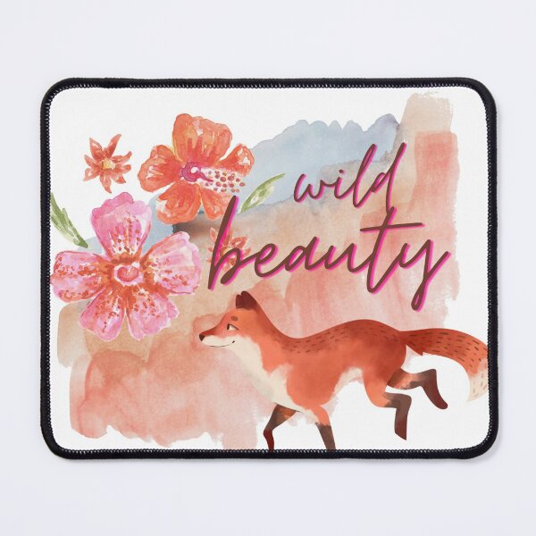 Item preview, Wild Beauty Watercolour Fox and Flowers designed and sold by LoveofDog.
