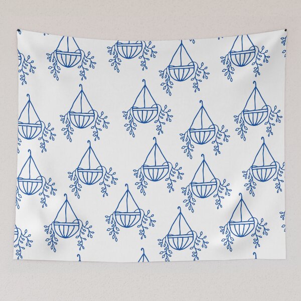 Item preview, Blue Hanging Planters For Gardner And Plant Lover - Hanging Planters designed and sold by lodarohit.
