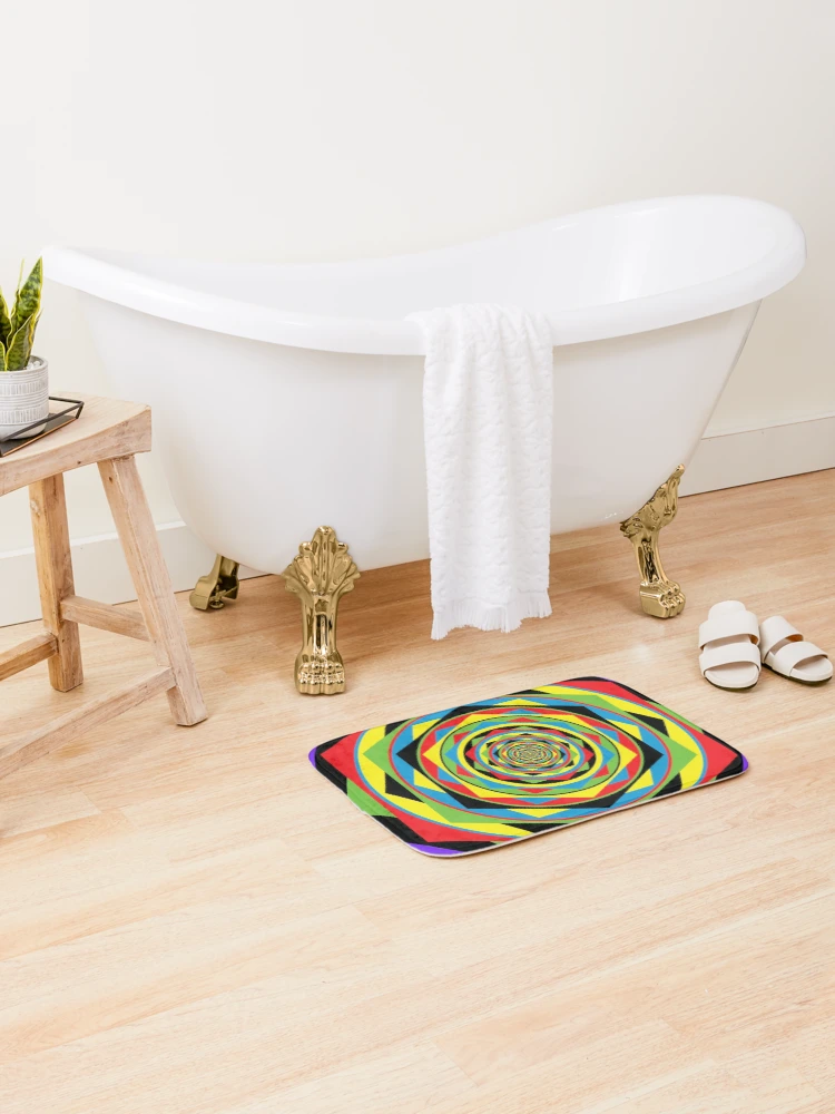 Thumbnail 2 of 6, Bath Mat, Calibration designed and sold by InfinitePathArt.