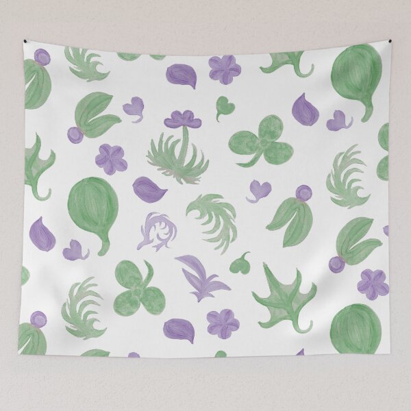 Item preview, Watercolor Garden (Purple & Green) designed and sold by MangoFaceDesign.